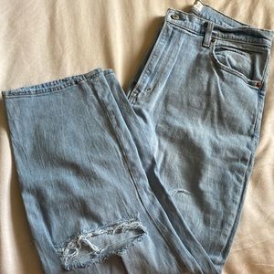 Abercrombie curve love ankle straight jeans